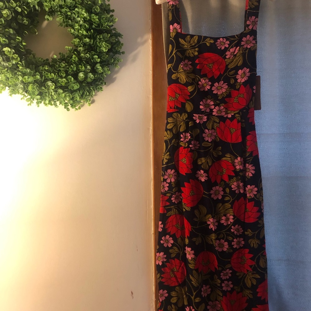 ModCloth Floral Midi dress